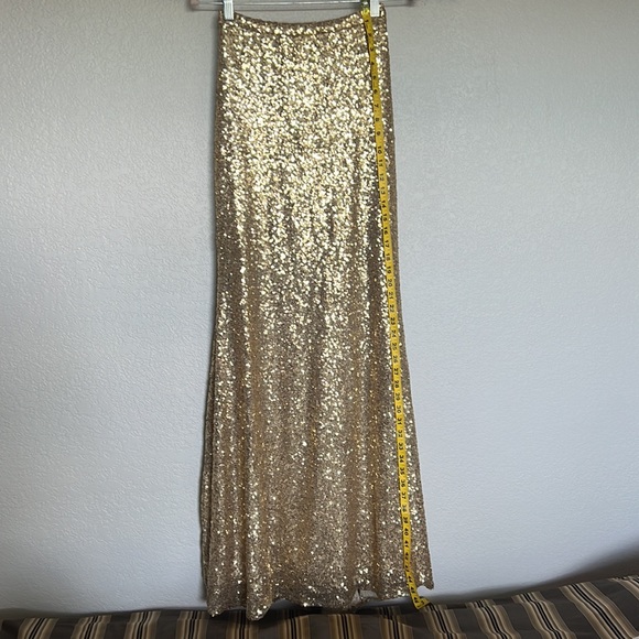 Gold sequin mermaid skirt size 0 - Picture 9 of 12
